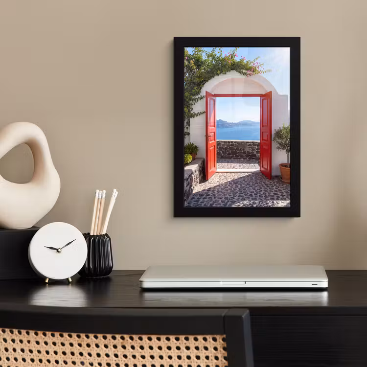 Poster met lijst - Deur - Zee - Natuur — 3