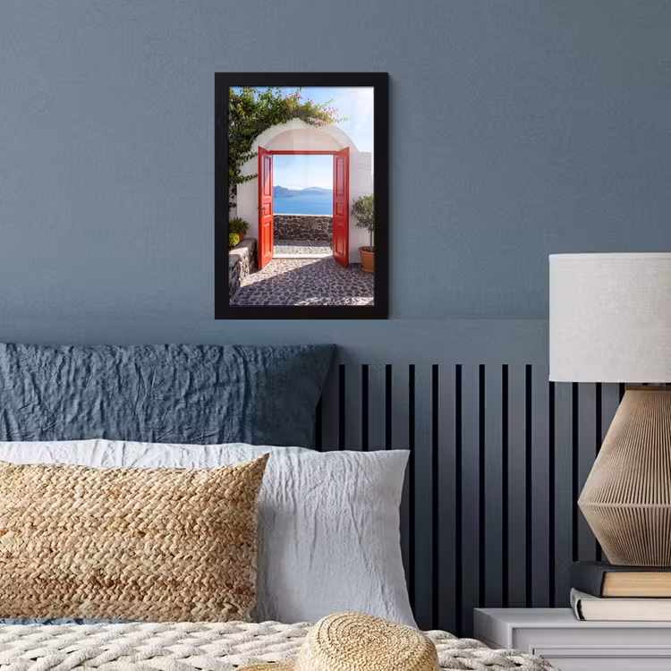 Poster met lijst - Deur - Zee - Natuur — 4