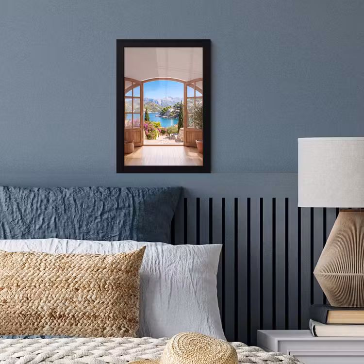 Poster met lijst - Uitzicht - Baai - Natuur — 4
