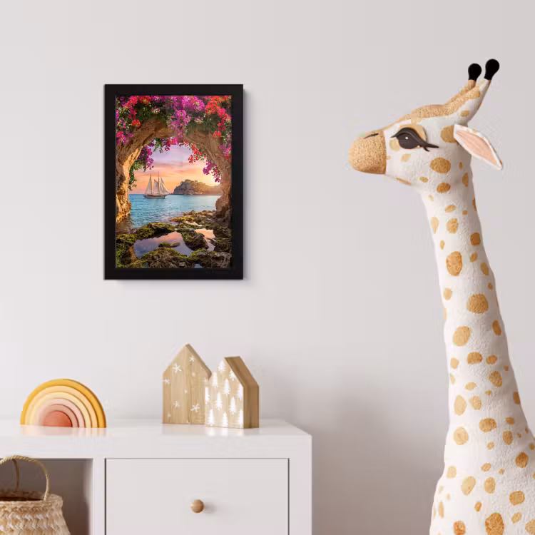Poster met lijst - Zeilboot - Kust - Natuur — 5