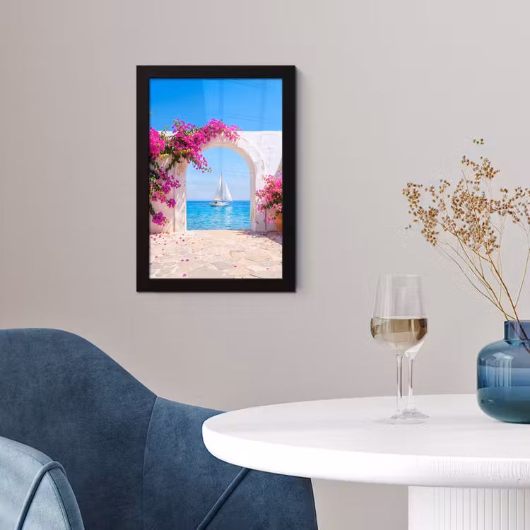 Poster met lijst - Bloemen - Zee - Zomer — 2