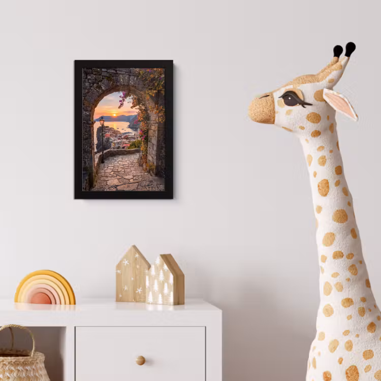 Poster met lijst - Boog - Kust - Zonsondergang — 5
