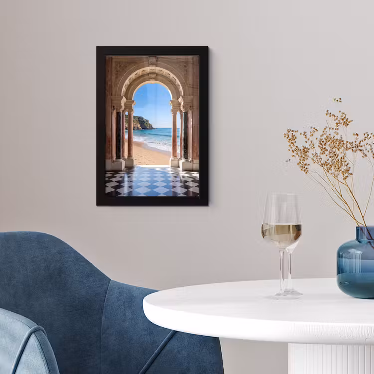 Poster met lijst - Boog - Strand - Zee — 2