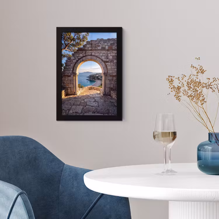 Poster met lijst - Boog - Kust - Natuur — 2