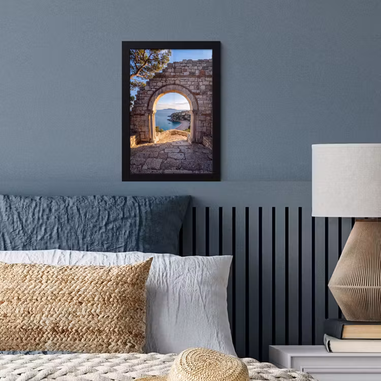 Poster met lijst - Boog - Kust - Natuur — 4