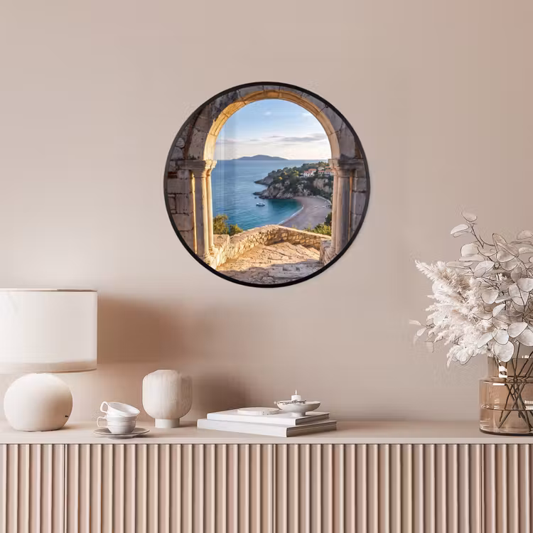 Ronde fotolijst - Boog - Kust - Natuur — 5