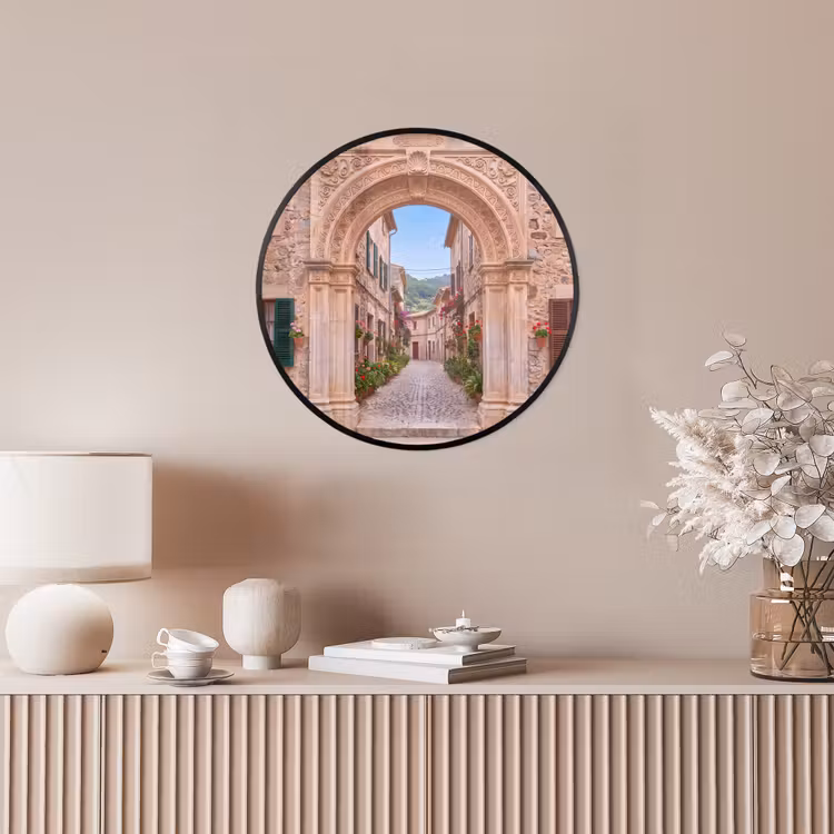 Ronde fotolijst - Boog - Straat - Dorp — 5