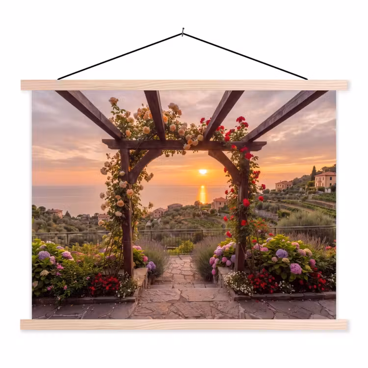 Schoolplaat - Pergola - Zee - Zonsondergang — 1