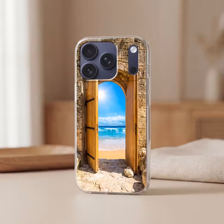 Telefoonhoesje - Deur - Strand - Zee — 3