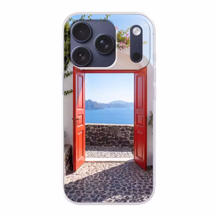 Telefoonhoesje - Deur - Zee - Natuur — 1
