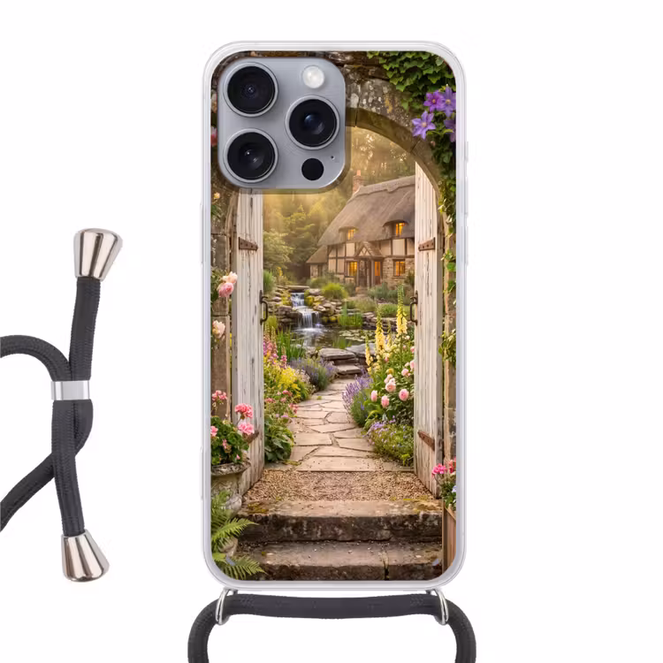 Telefoonhoesje met koord - Huis - Tuin - Natuur — 1
