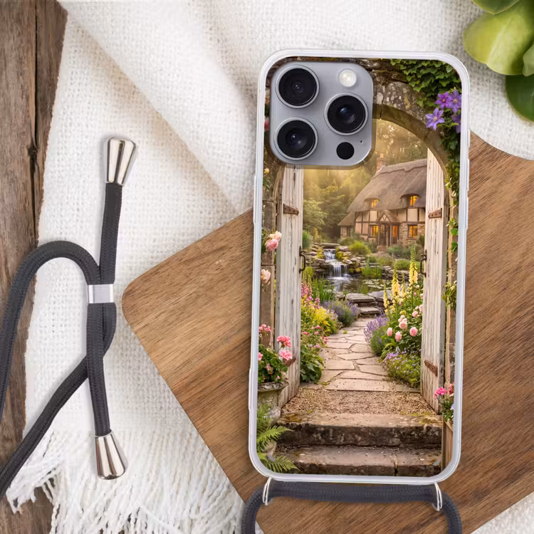 Telefoonhoesje met koord - Huis - Tuin - Natuur — 3