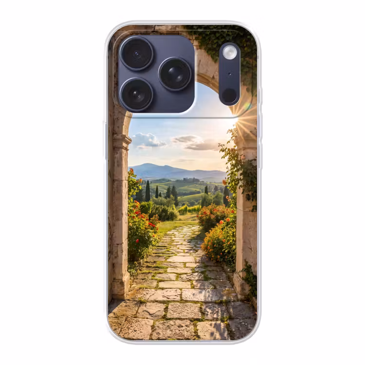 Telefoonhoesje - Pad - Tuin - Zonnig — 1