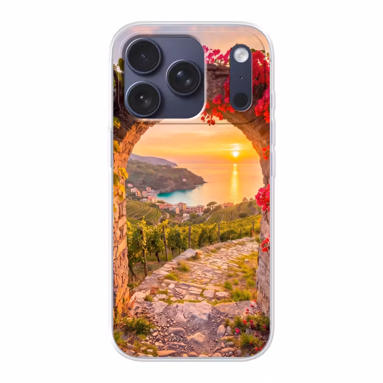 Telefoonhoesje - Boog - Zonsondergang - Kust — 1