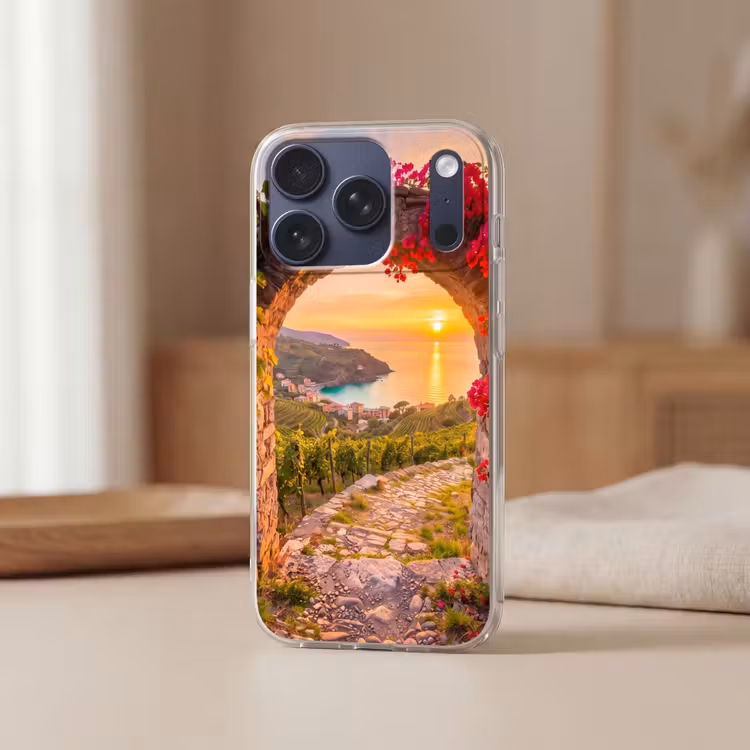 Telefoonhoesje - Boog - Zonsondergang - Kust — 3