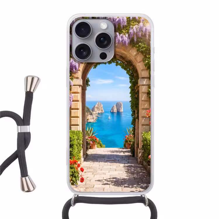 Telefoonhoesje met koord - Bloemen - Tuin - Landschap — 1