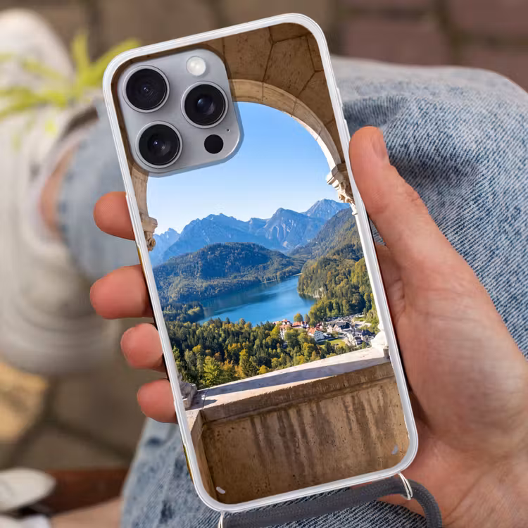 Telefoonhoesje met koord - Boog - Uitzicht - Landschap — 2