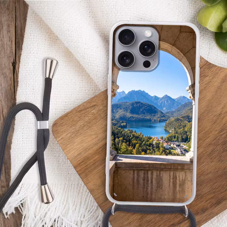 Telefoonhoesje met koord - Boog - Uitzicht - Landschap — 3