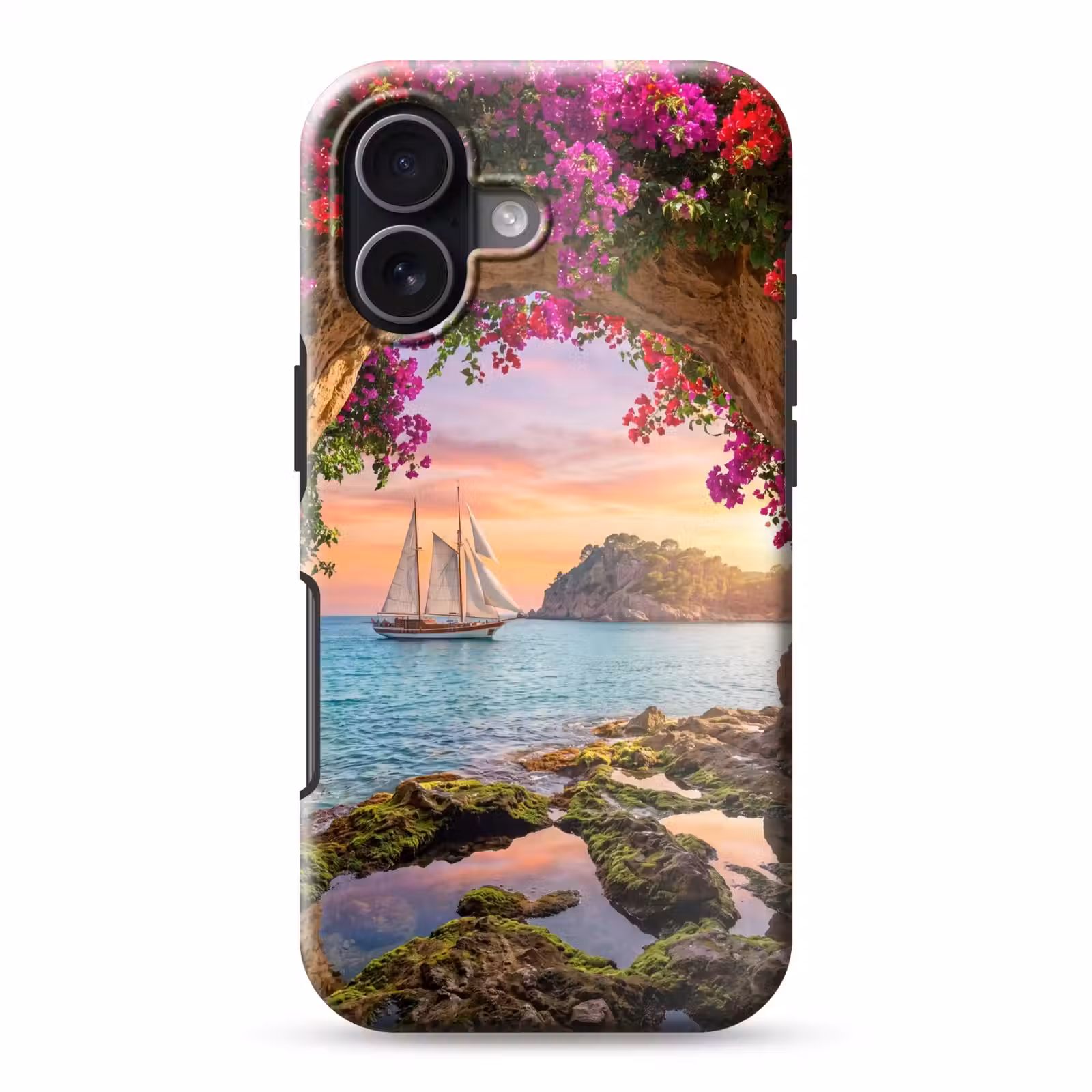 Telefoonhoesje Toughcase - Zeilboot - Kust - Natuur — 1