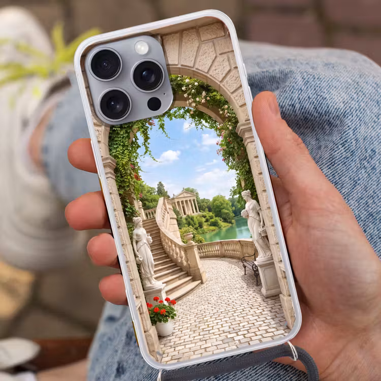 Telefoonhoesje met koord - Architectuur - Tuin - Klassiek — 2