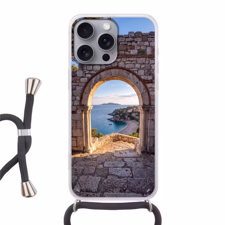Telefoonhoesje met koord - Boog - Kust - Natuur — 1
