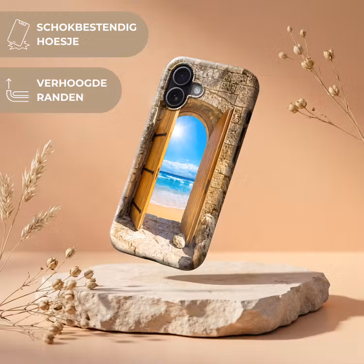 Telefoonhoesje Toughcase - Deur - Strand - Zee — 5