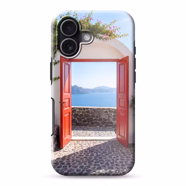 Telefoonhoesje Toughcase - Deur - Zee - Natuur — 1