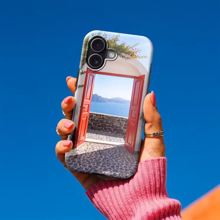 Telefoonhoesje Toughcase - Deur - Zee - Natuur — 2