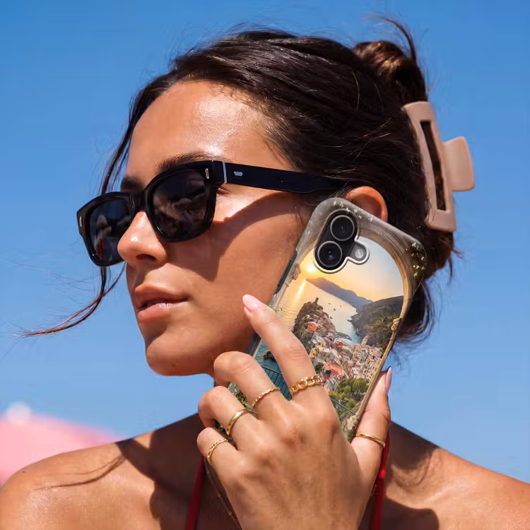 Telefoonhoesje Toughcase - Dorp - Zee - Zonsondergang — 6