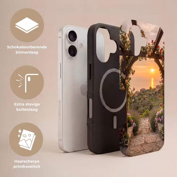 Telefoonhoesje Toughcase - Pergola - Zee - Zonsondergang — 3