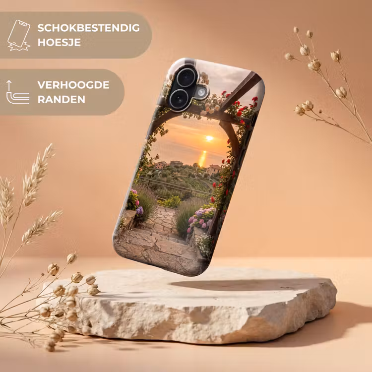Telefoonhoesje Toughcase - Pergola - Zee - Zonsondergang — 5