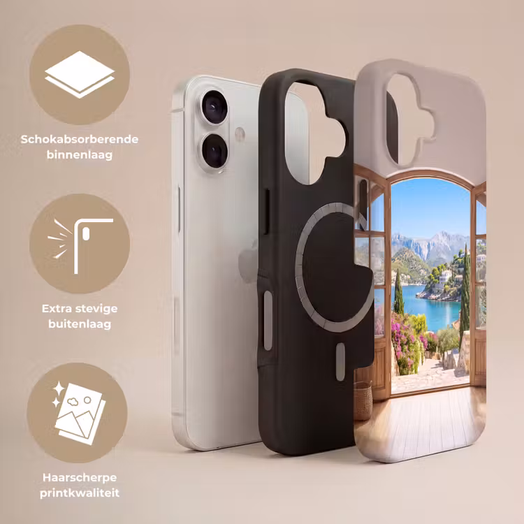 Telefoonhoesje Toughcase - Uitzicht - Baai - Natuur — 3