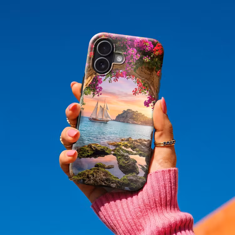 Telefoonhoesje Toughcase - Zeilboot - Kust - Natuur — 2
