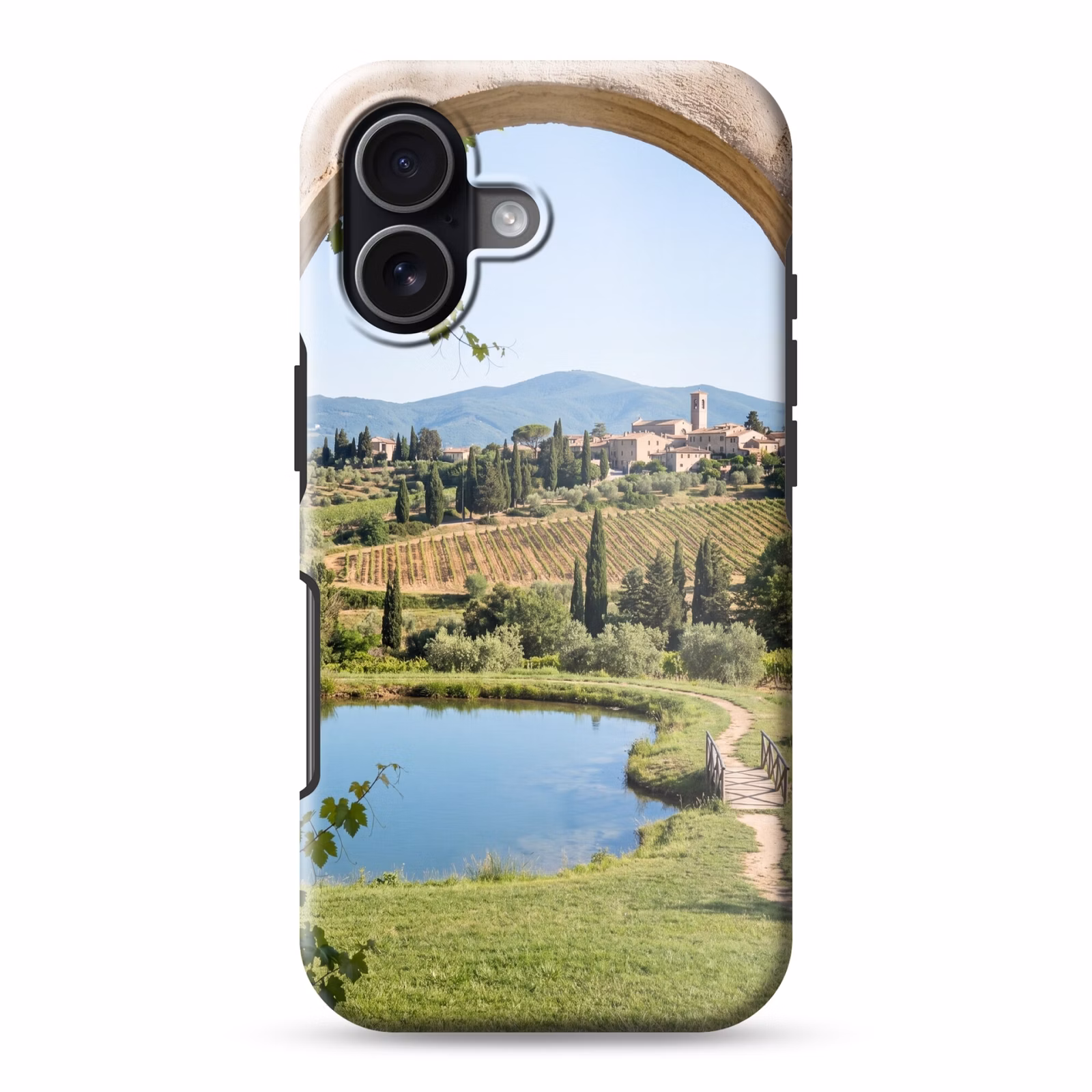 Telefoonhoesje Toughcase - Dorp - Landschap - Natuur — 1