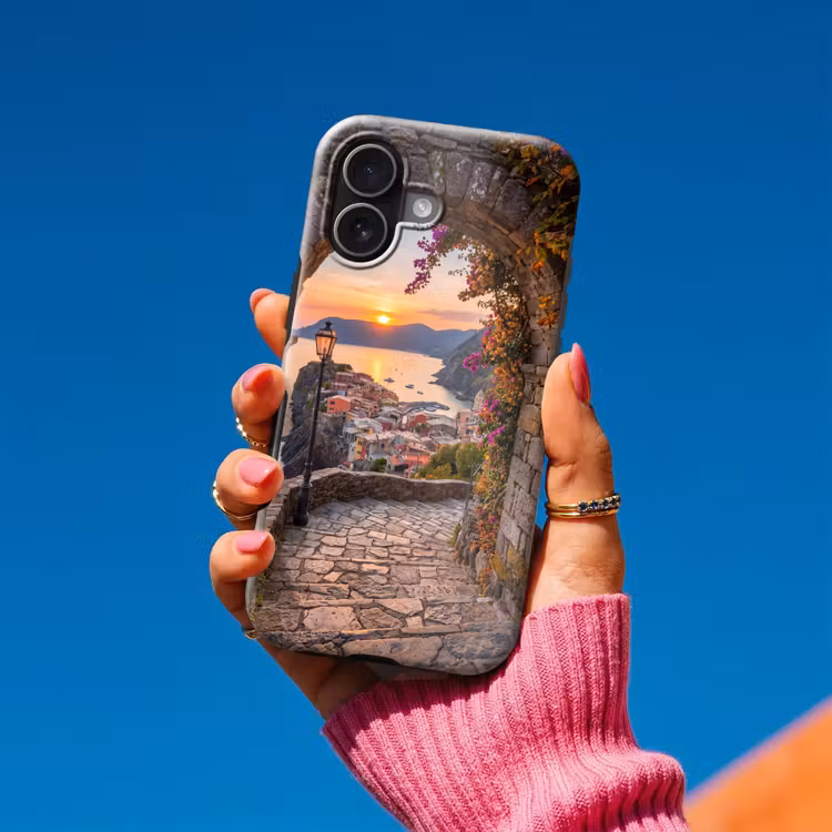 Telefoonhoesje Toughcase - Boog - Kust - Zonsondergang — 2