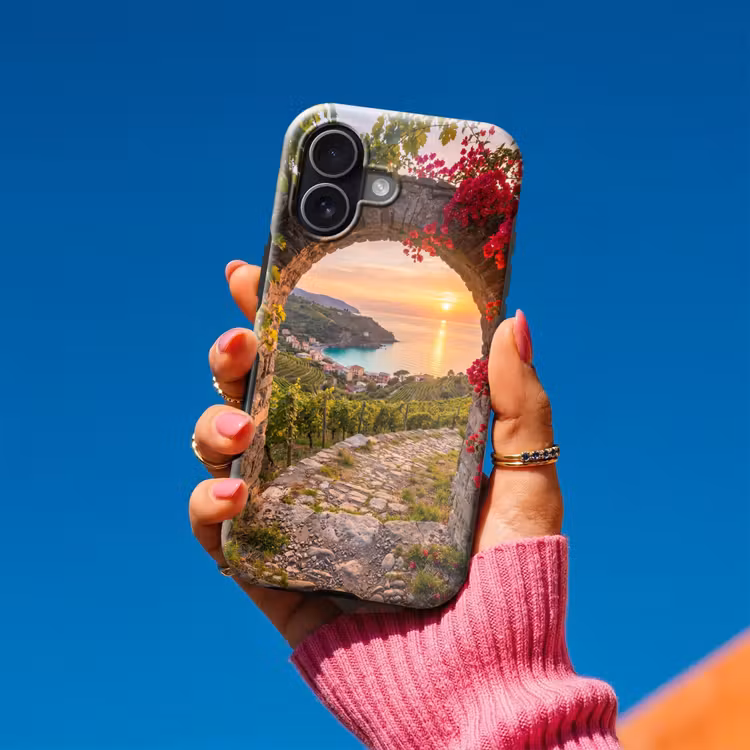 Telefoonhoesje Toughcase - Boog - Zonsondergang - Kust — 2
