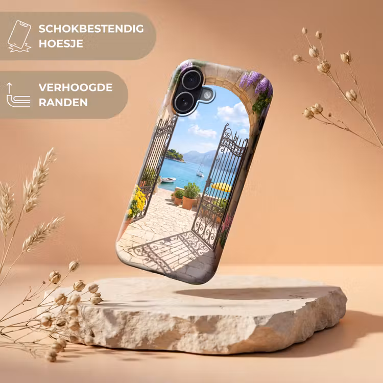 Telefoonhoesje Toughcase - Poort - Zee - Uitzicht — 5