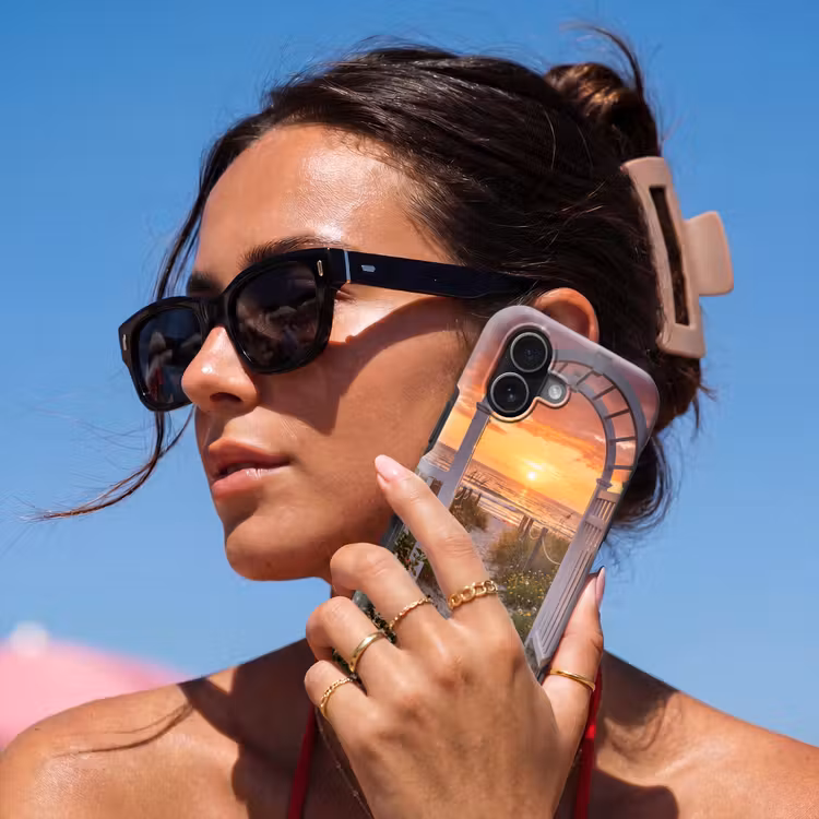Telefoonhoesje Toughcase - Zee - Pad - Bloemen — 6