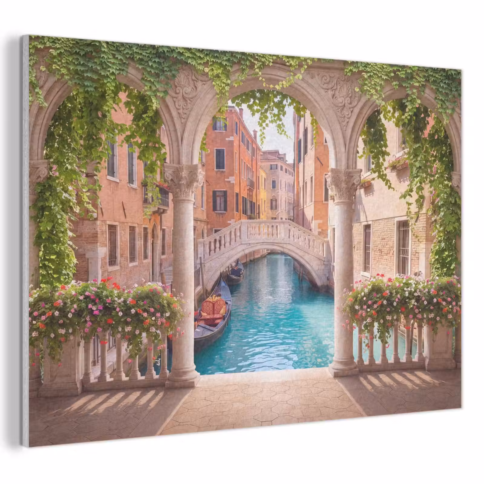 Akoestisch schilderij - Gracht - Stad - Architectuur — 1