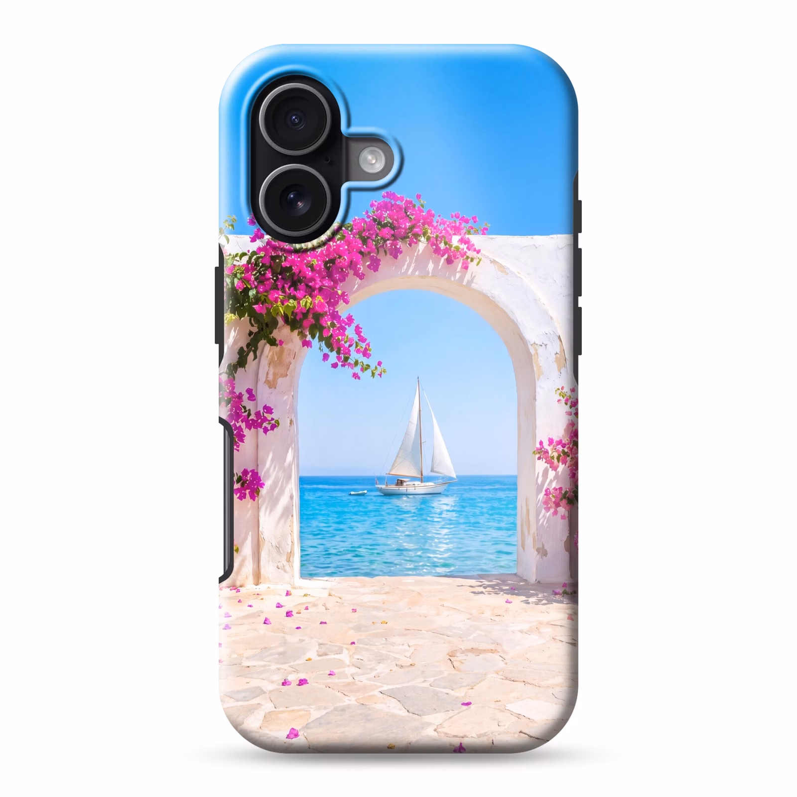 Telefoonhoesje Toughcase - Bloemen - Zee - Zomer — 1