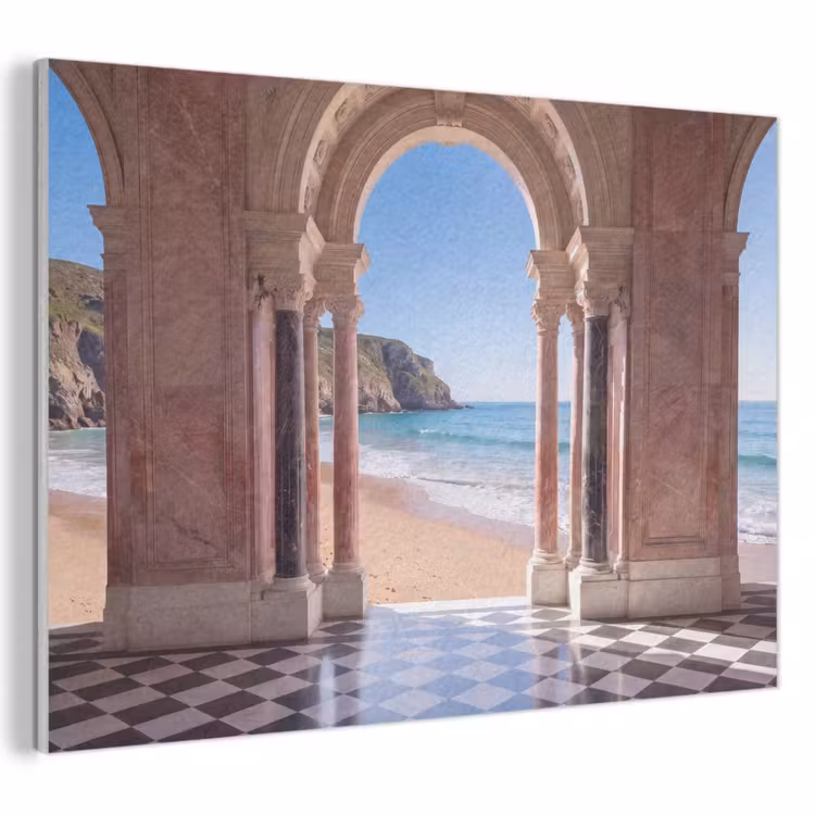 Akoestisch schilderij - Boog - Strand - Zee — 1