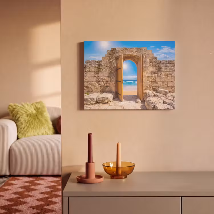 Akoestisch schilderij - Deur - Strand - Zee — 2