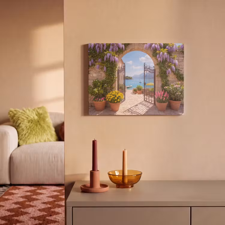 Akoestisch schilderij - Poort - Zee - Uitzicht — 2