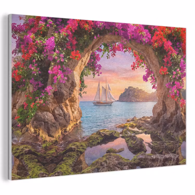 Akoestisch schilderij - Zeilboot - Kust - Natuur — 1