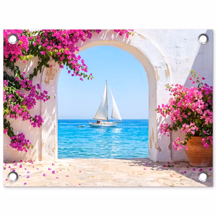 Tuinposter - Bloemen - Zee - Zomer — 1