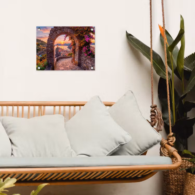 Tuinposter - Boog - Kust - Zonsondergang — 5