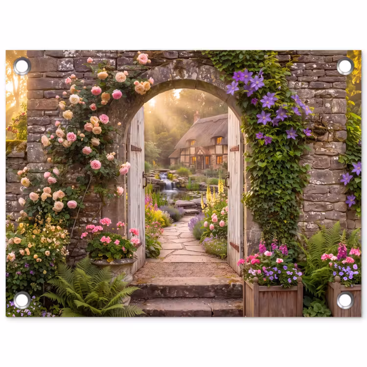 Tuinposter - Huis - Tuin - Natuur — 1