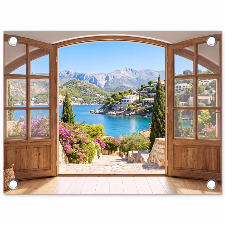 Tuinposter - Uitzicht - Baai - Natuur — 1
