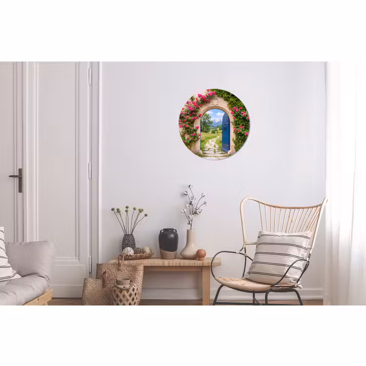 Muurcirkel aluminium - Boog - Landschap - Natuur — 2
