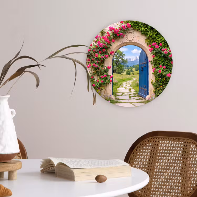 Muurcirkel glas - Boog - Landschap - Natuur — 4